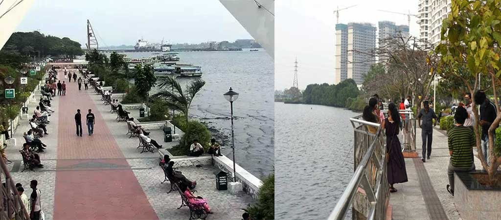 Marine drive walkway, Cochin